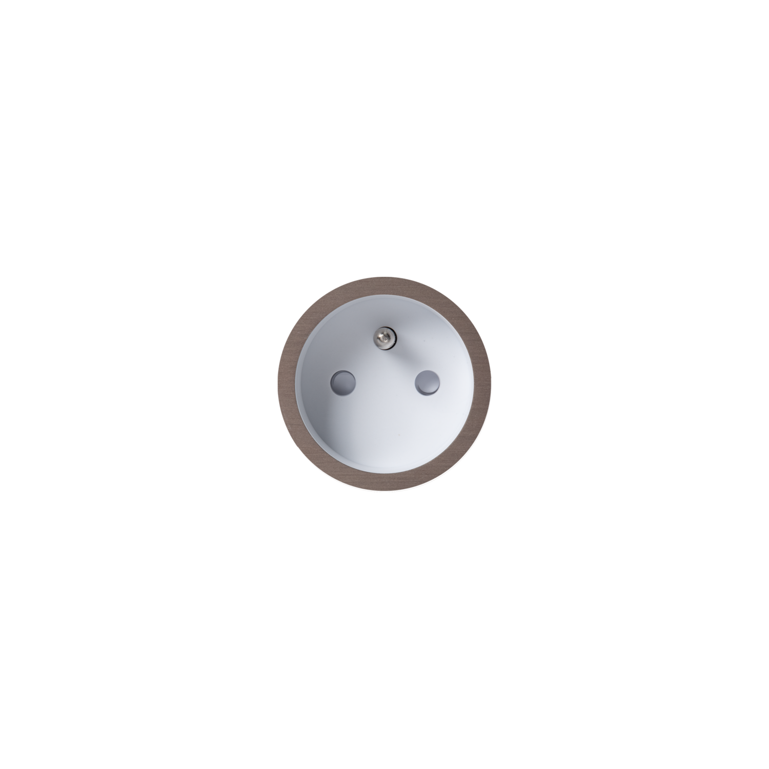 Rond 2.0 - backfit stopcontact nl-d dbrons/wit randloos